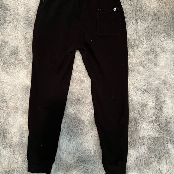 WT02 Men’s Fleece Sweatpants Joggers Size Medium Black - Picture 2 of 2